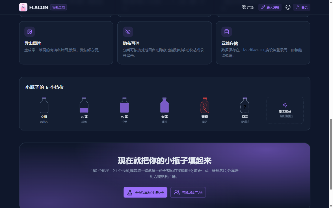 小瓶子的 6 个档位 Alt